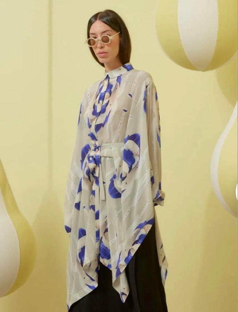 【美品】henrikvibskov シルクワンピース