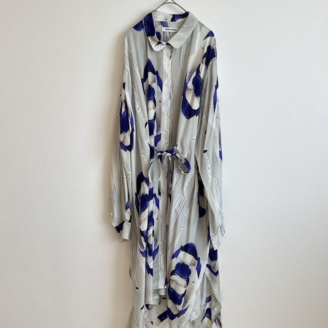 【美品】henrikvibskov シルクワンピース