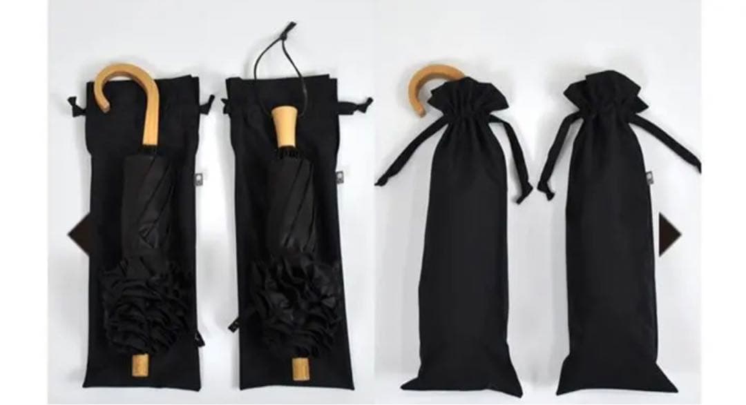 未使用　サンバリア100 2段　フリル　日傘　ネイビー　紺