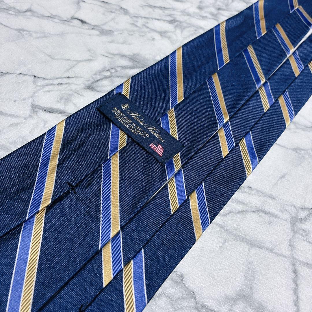 ✨未使用クラス✨ブルックスブラザーズ　米国国旗　ストライプ　ネイビー　ネクタイ