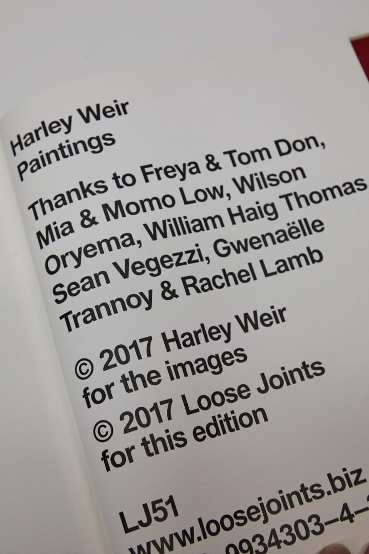 「絶版」PAINTINGS by Harley Weir