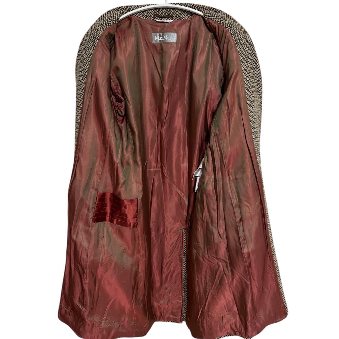 MaxMara マックスマーラ　美品　コート　チェスターコート　ツイードコート