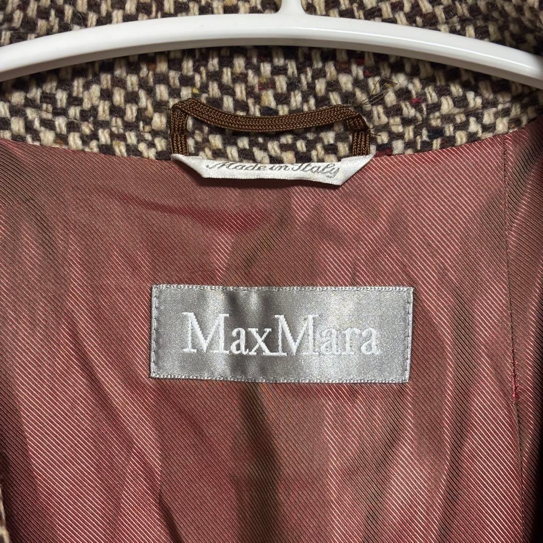 MaxMara マックスマーラ　美品　コート　チェスターコート　ツイードコート