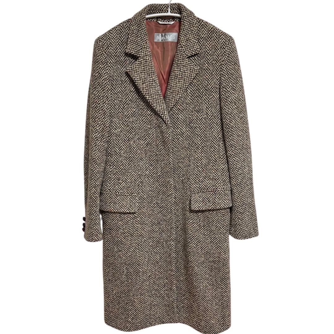 MaxMara マックスマーラ　美品　コート　チェスターコート　ツイードコート