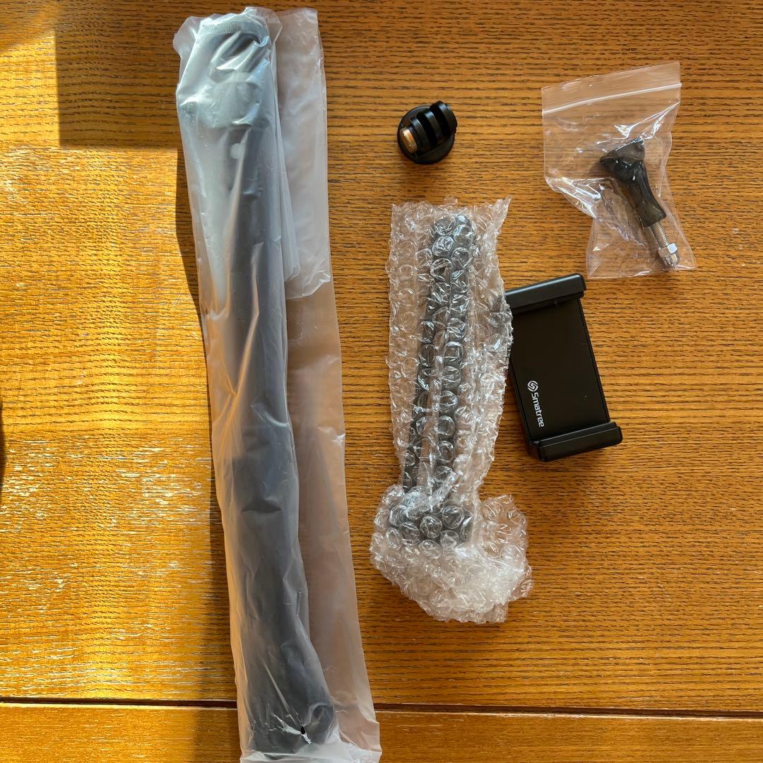 Smatree 自撮り棒 スマホホルダー、カメラ付き