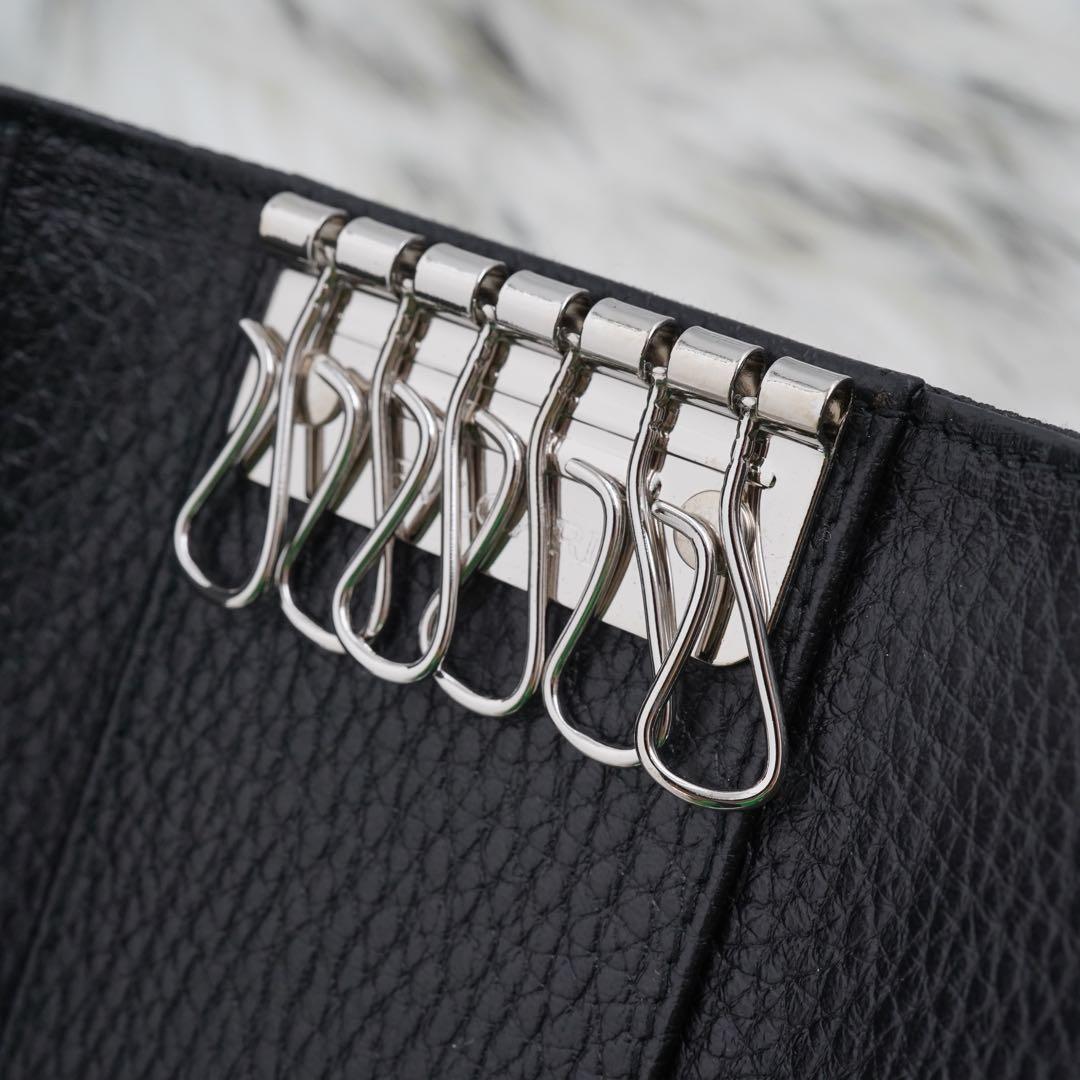 未使用品　箱付き　BVLGARI ブルガリ　キーケース　キーホルダー　ブラック