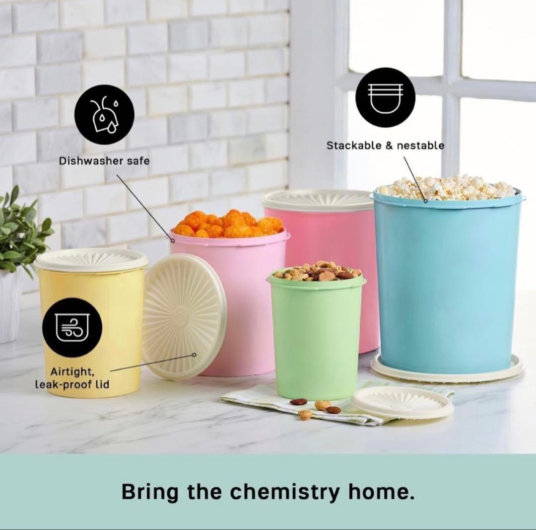 Tupperware ビンテージキャニスターセット 10ピース