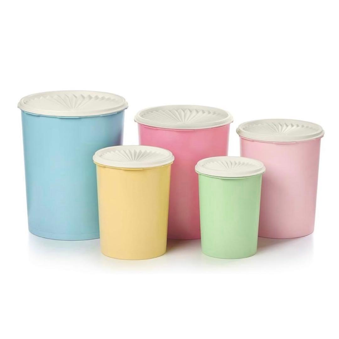 Tupperware ビンテージキャニスターセット 10ピース