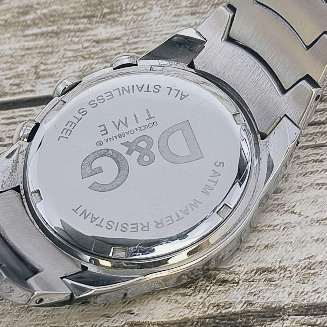 動作品　ドルチェ＆ガッバーナ　ホワイト　ステンレス　腕時計　ドルガバ　D&G