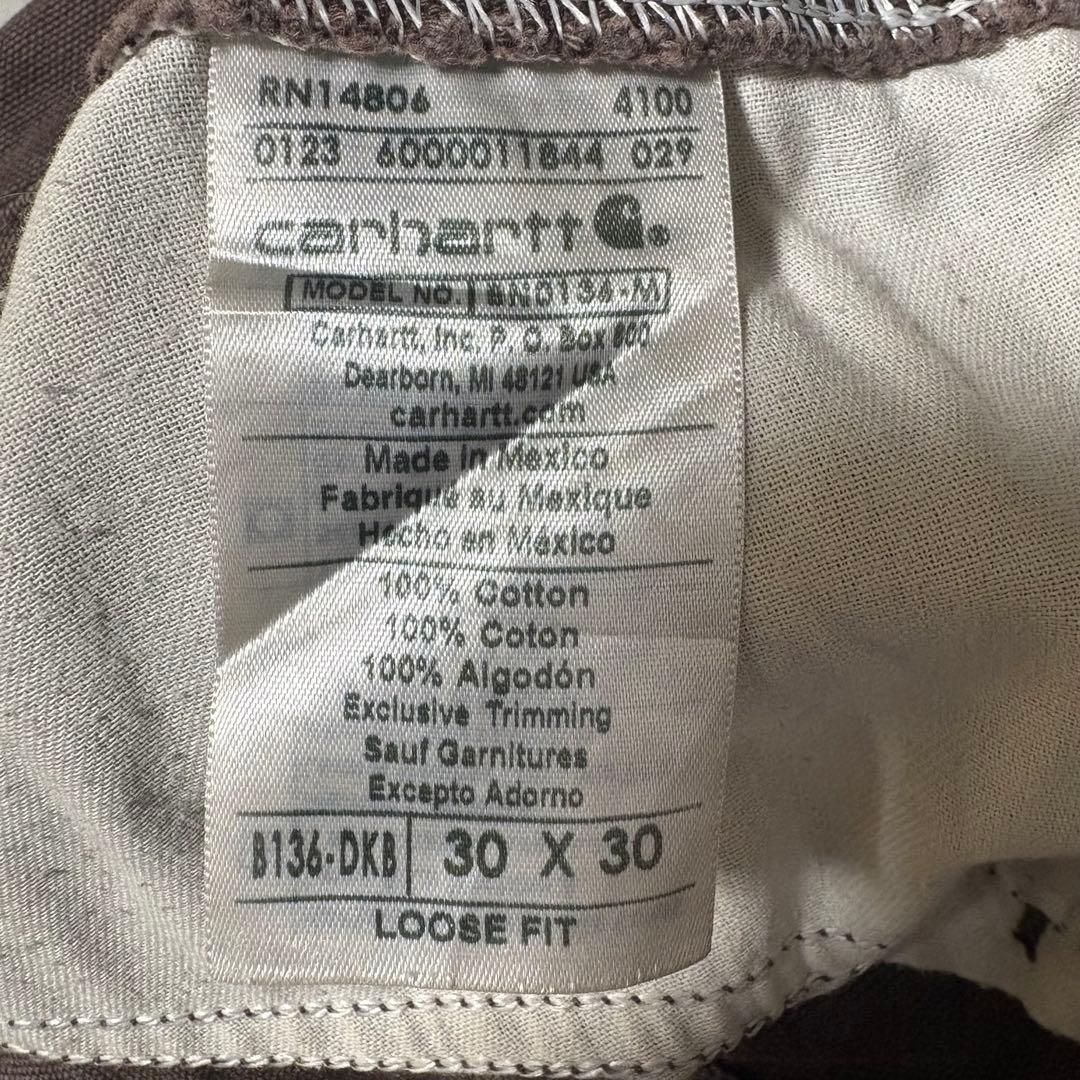 carhartt メキシコ製　ダブルニー　ダックパンツ　デニム　30×30