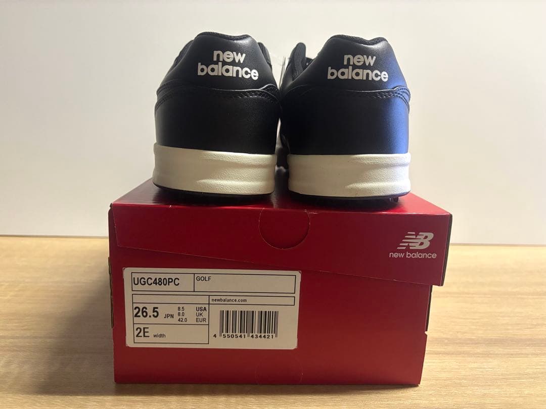未使用 26.5cm 2E ニューバランスゴルフシューズUGC480PCブラック