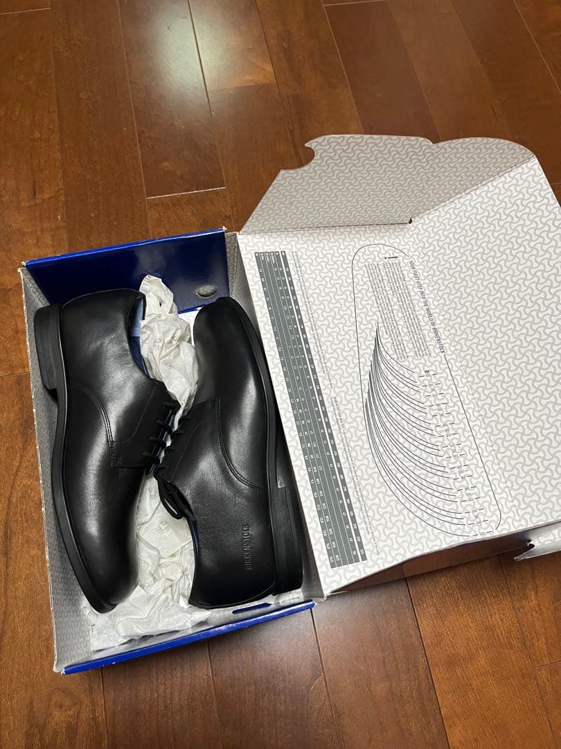 【新品未使用】BIRKENSTOCK ブラック レザーシューズ 43