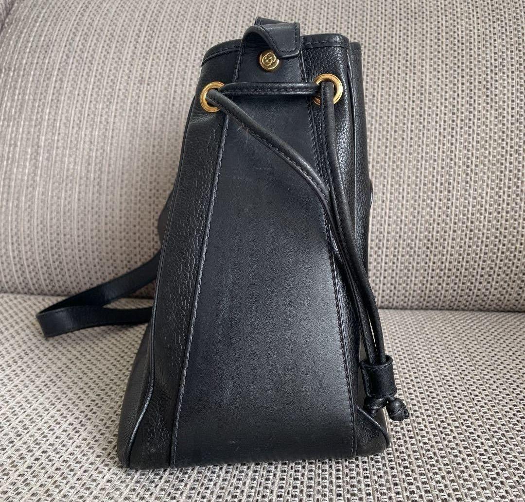 【美品】GUCCI グッチ ヴィンテージ シェリーライン巾着 ショルダーバッグ