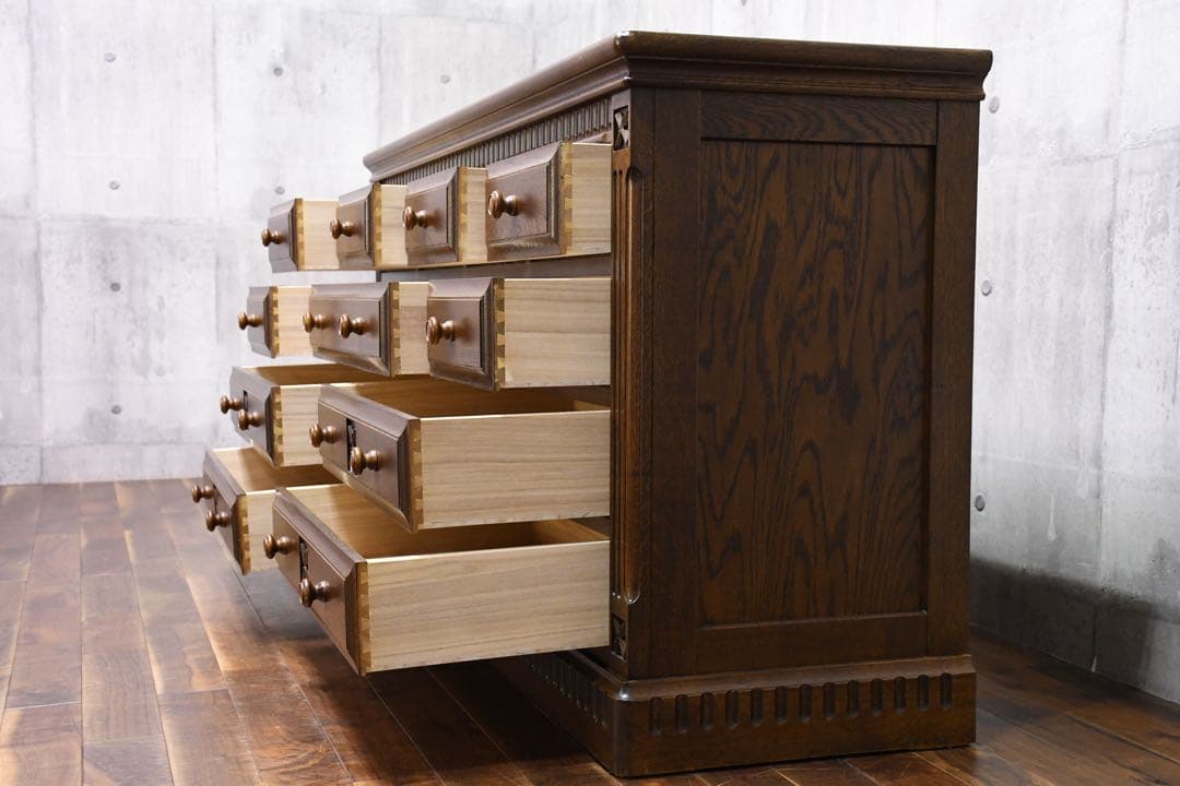 EGK49 和光 カントリーオーク C-03 リビングチェスト ワイドチェスト