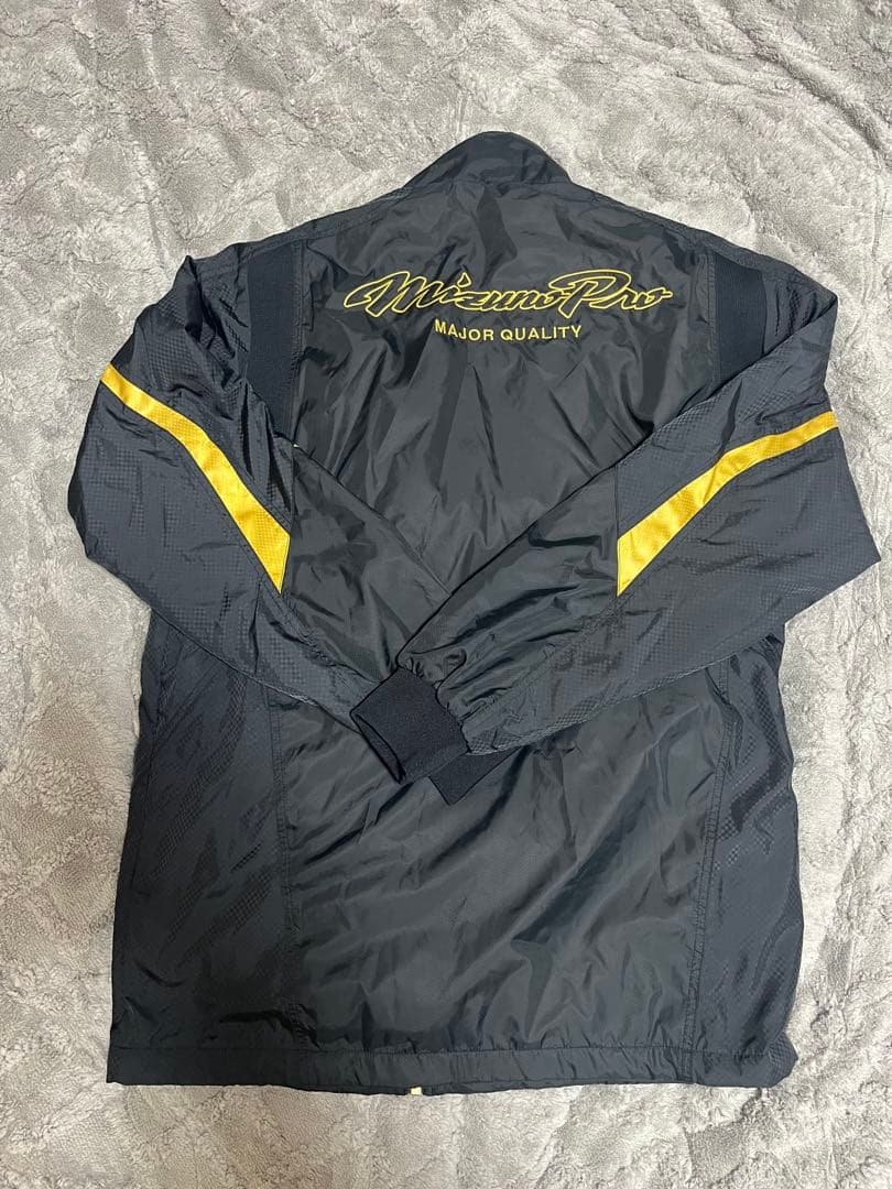 JASPO Mizuno Pro ブラック・ゴールド ジャケット Oサイズ