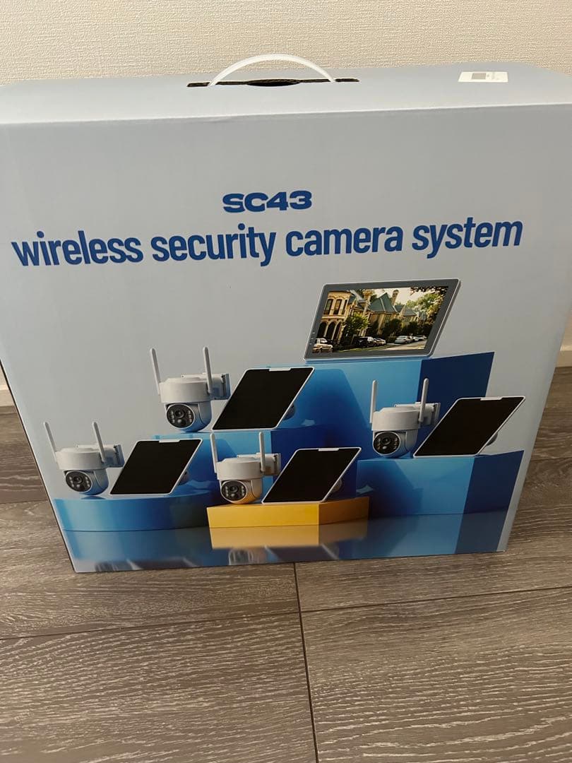 防犯カメラ ソーラー 屋外 ワイヤレス モニター付き 4台セット