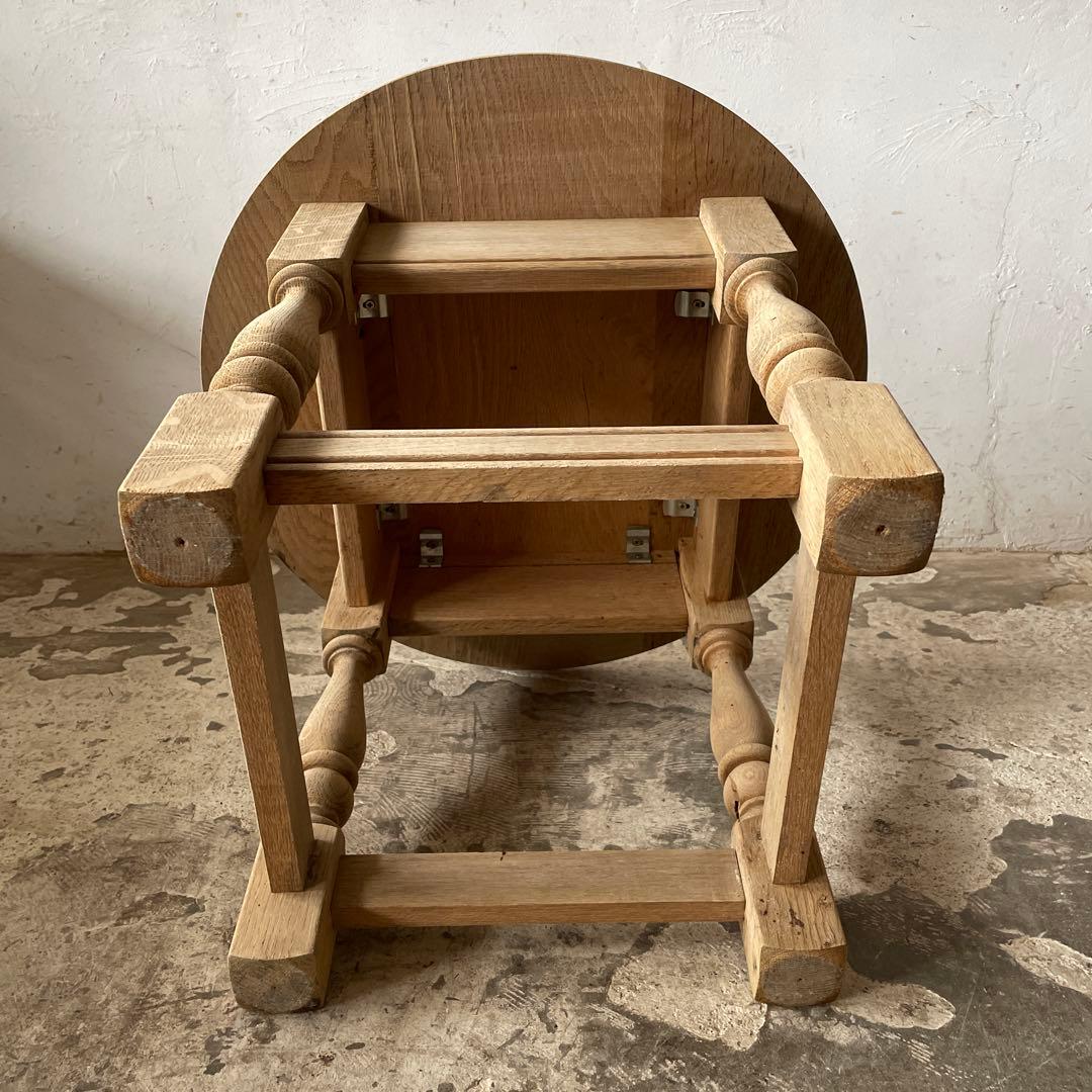 年末・年始SALE ビンテージ ラウンドサイドテーブル 剥離