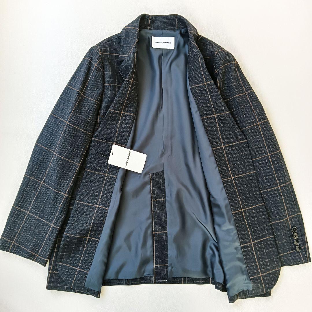 新品タグ付き✨ 現行品 エメルリファインズ グレンチェックテーラードジャケットb