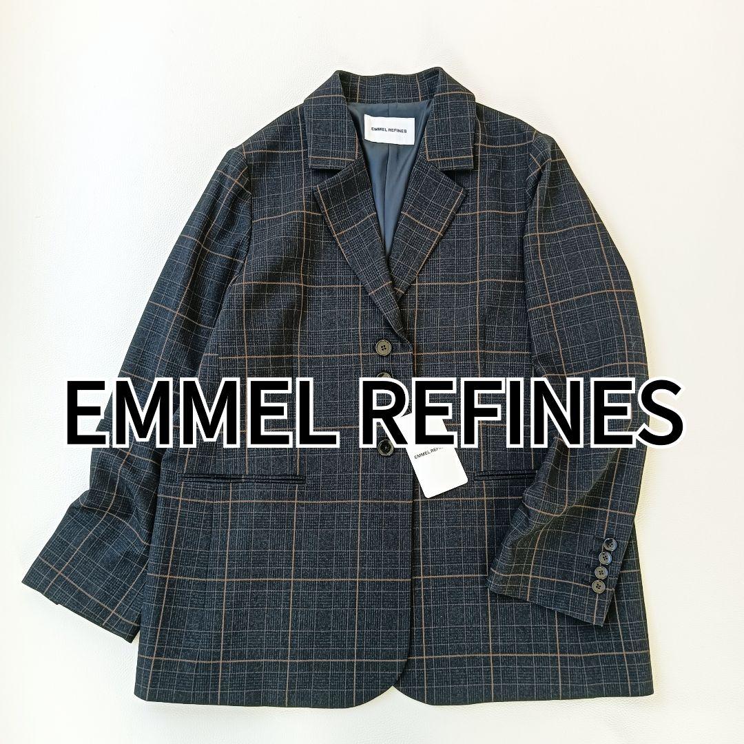 新品タグ付き✨ 現行品 エメルリファインズ グレンチェックテーラードジャケットb