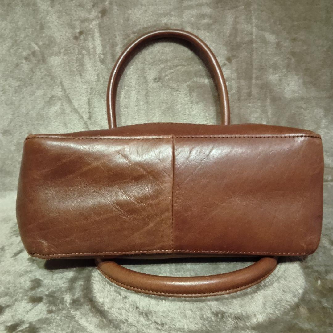 【L.L.Bean】オールレザー トートバッグ 本革 茶 ブラウン