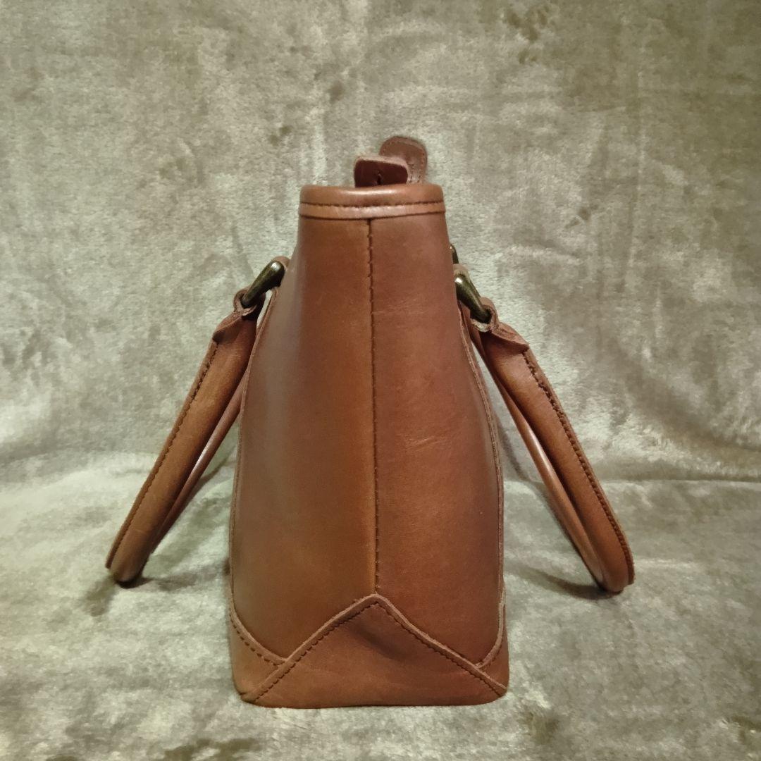 【L.L.Bean】オールレザー トートバッグ 本革 茶 ブラウン