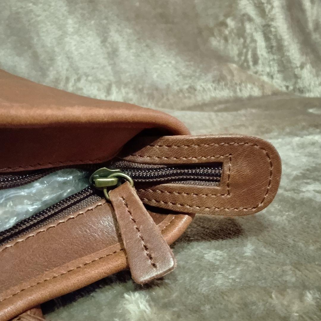 【L.L.Bean】オールレザー トートバッグ 本革 茶 ブラウン