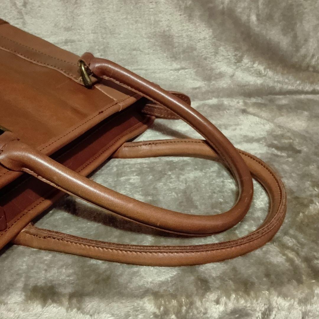 【L.L.Bean】オールレザー トートバッグ 本革 茶 ブラウン