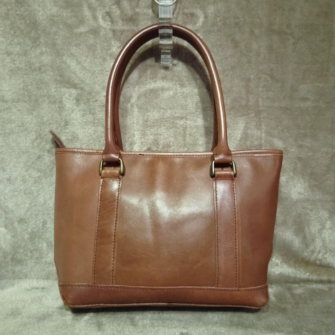 【L.L.Bean】オールレザー トートバッグ 本革 茶 ブラウン
