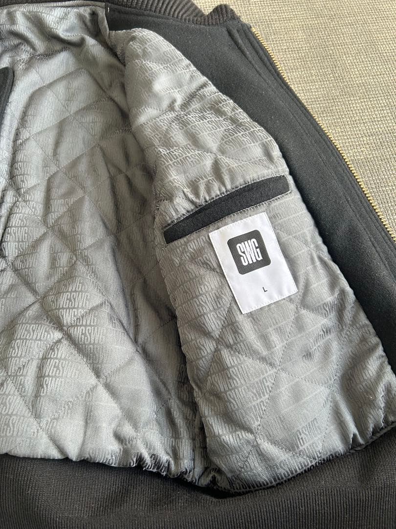 SWAGGER 裏原 bomber jacket 00s wool y2k