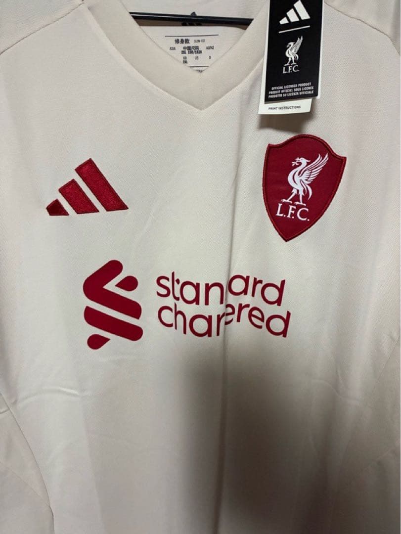 リバプール 長袖 ユニフォーム 25-26 アウェイ 3XL アディダス 新品