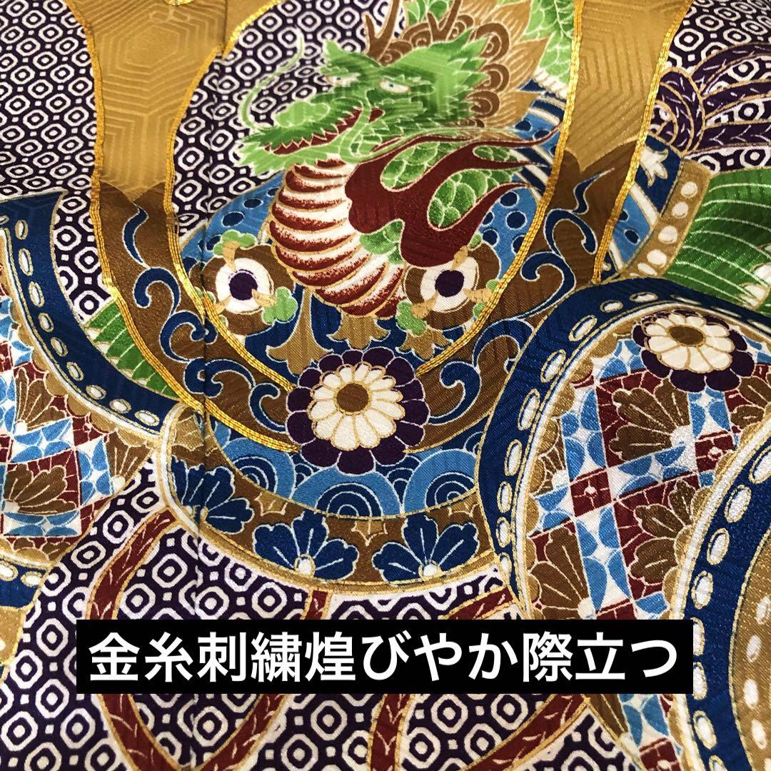 美品‼️七五三 五歳‼️紫色に兜鷹凛々しい金彩煌びやか❤️完全フルセット‼️家から揃え無