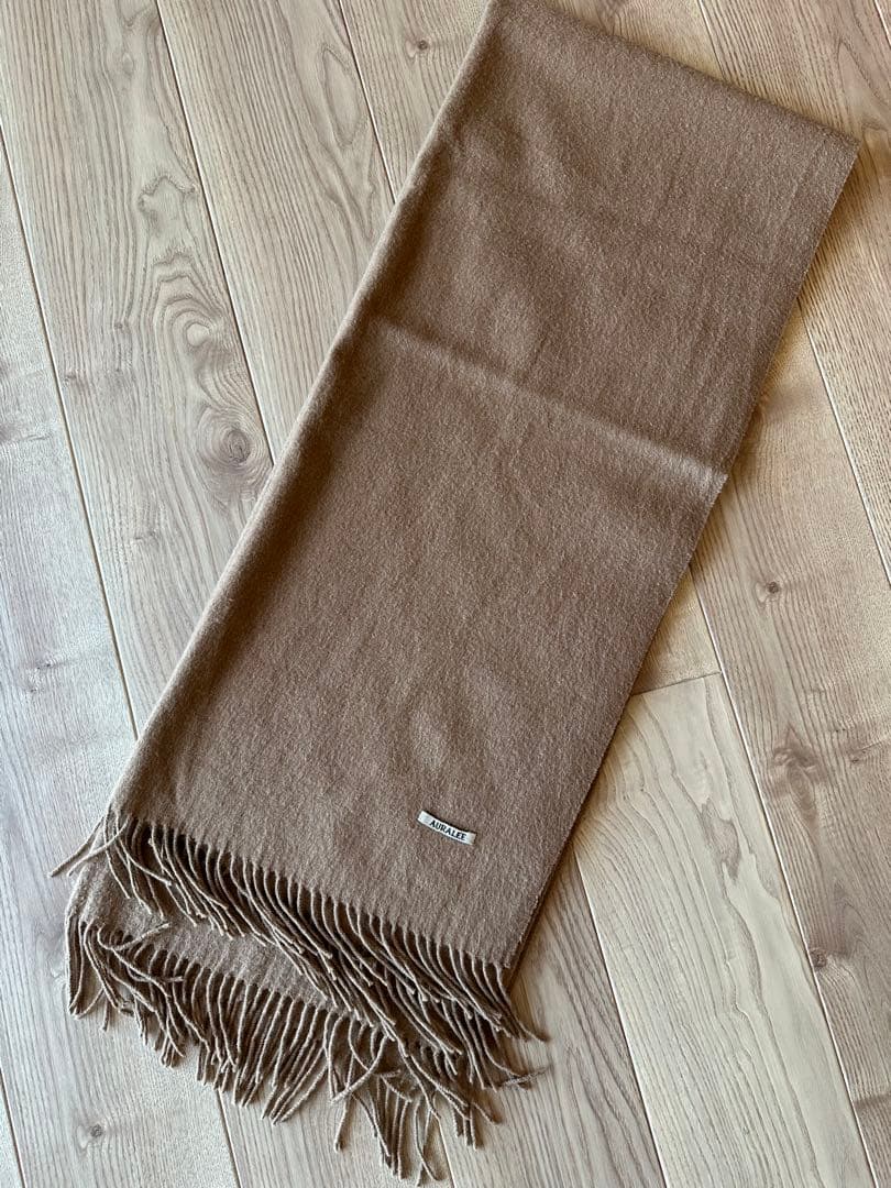 AURALEE マフラー ベビーキャメル 大判