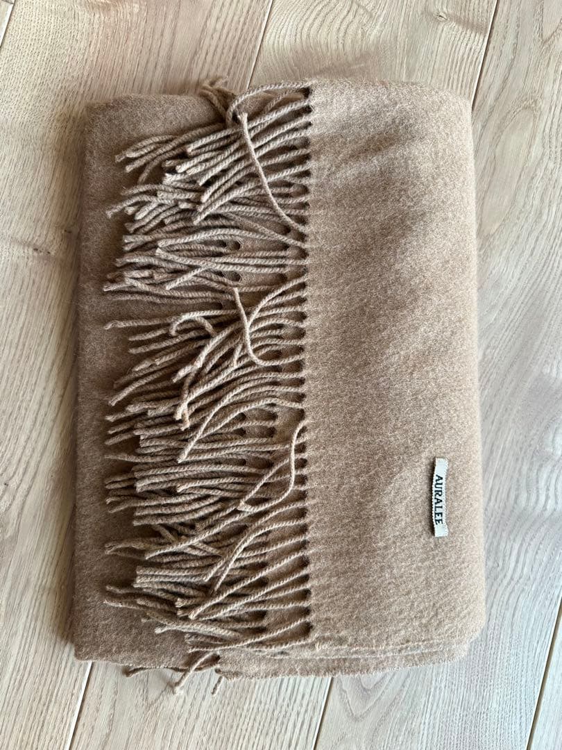 AURALEE マフラー ベビーキャメル 大判