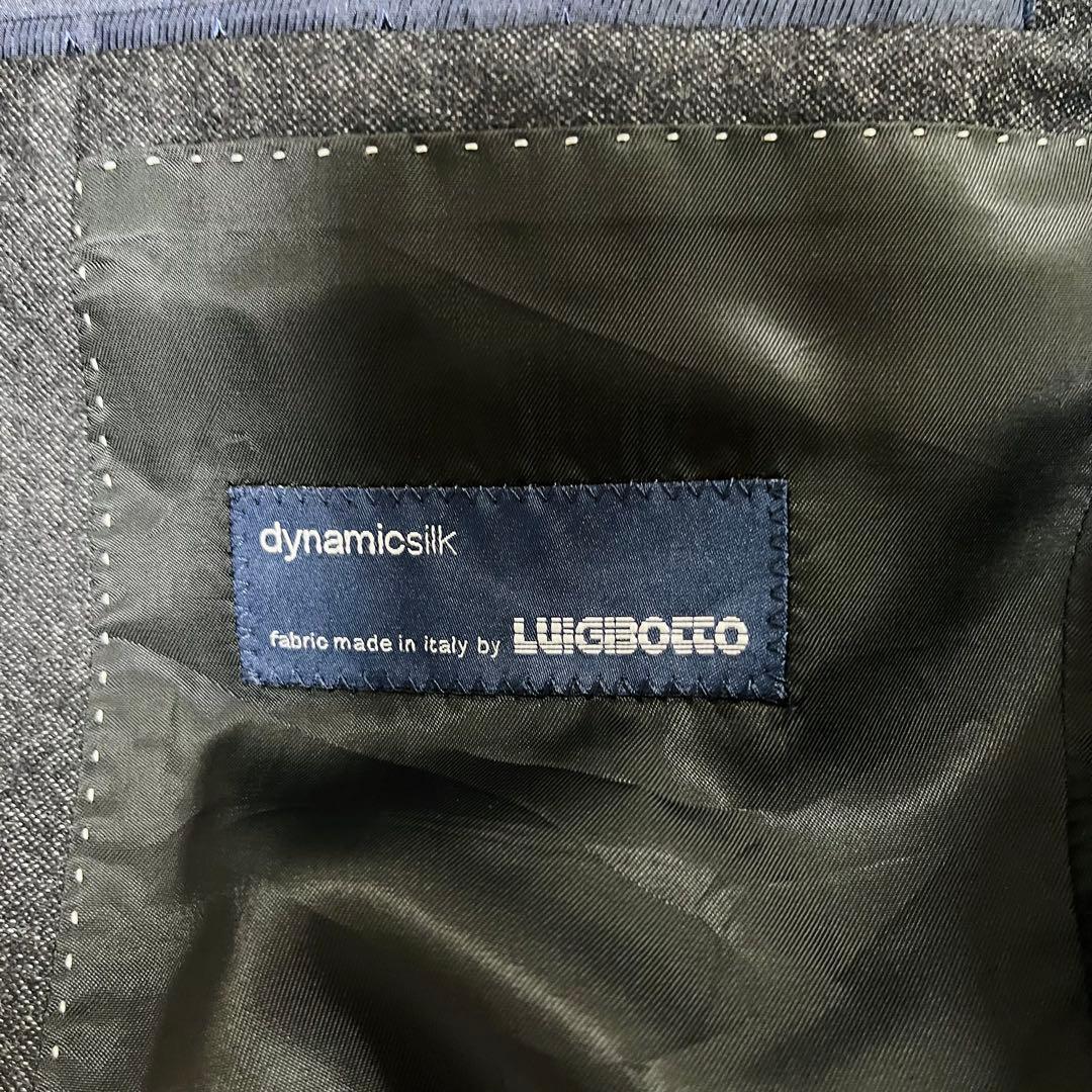 美品 ムッシュニコル エクストラ×ルイジボット シルク混 スーツ グレー 46