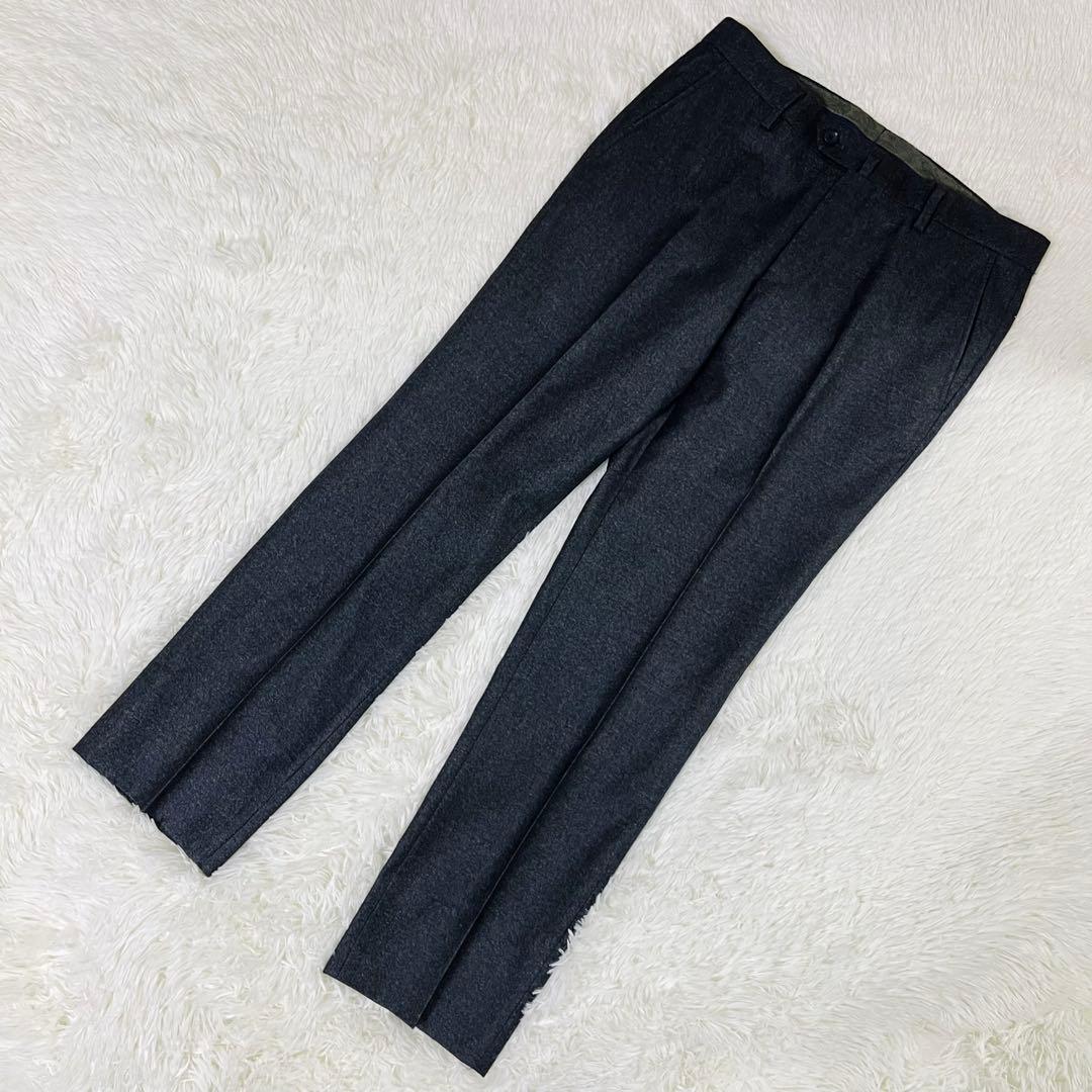 美品 ムッシュニコル エクストラ×ルイジボット シルク混 スーツ グレー 46