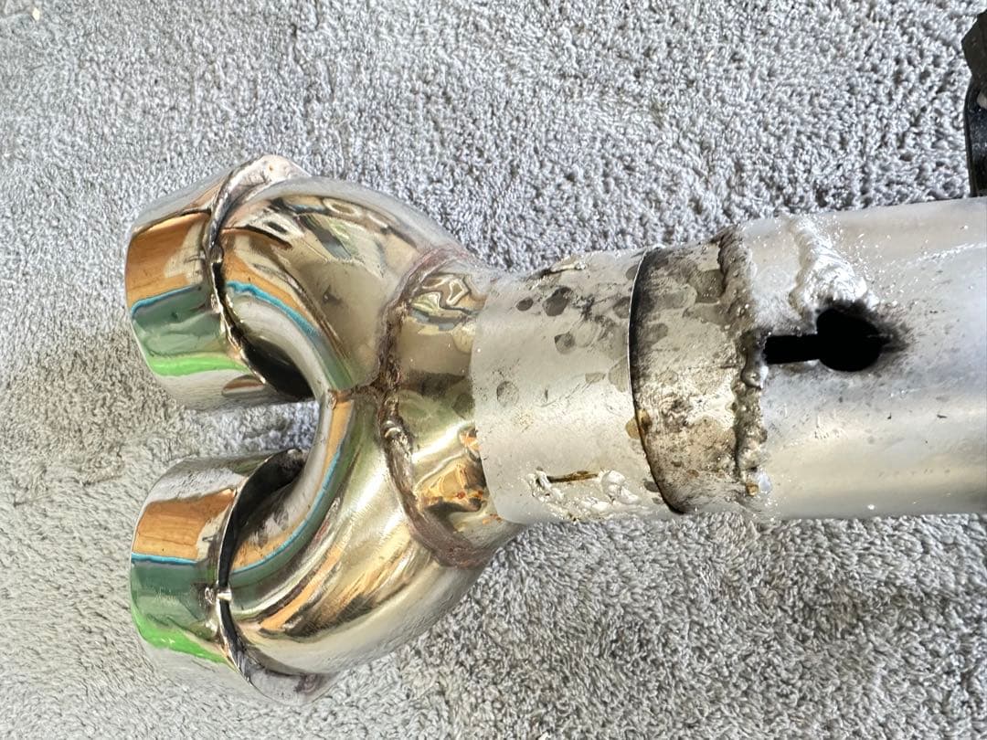 値下げ！ローバーミニ　自作直管マフラー　　可変バルブ付き