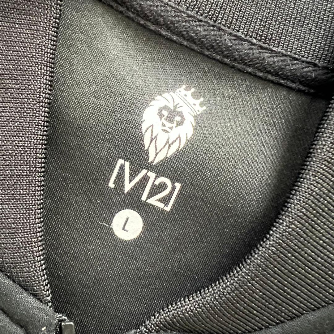 V12 ヴィトゥエルブ　セットアップ　ジャケット　パンツ　メンズ　総柄　L 黒