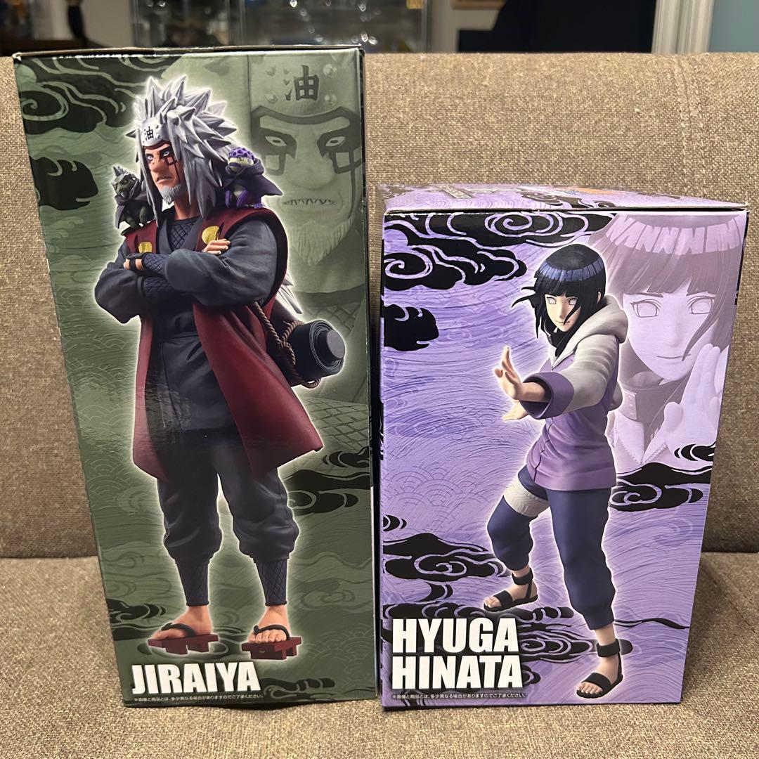 一番くじ　NARUTO 輪廻と嘆きと平和の懸け橋　B賞ヒナタE賞 自来也 G賞