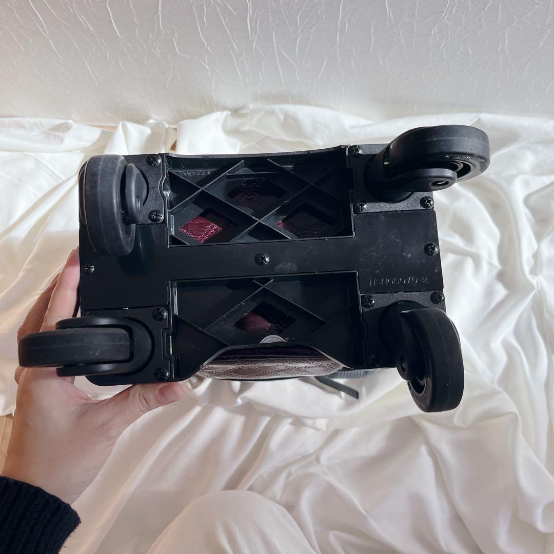 美品‼️SWANY スワニー エマイロ　ボルドー　キャリー　ショッピングバッグ