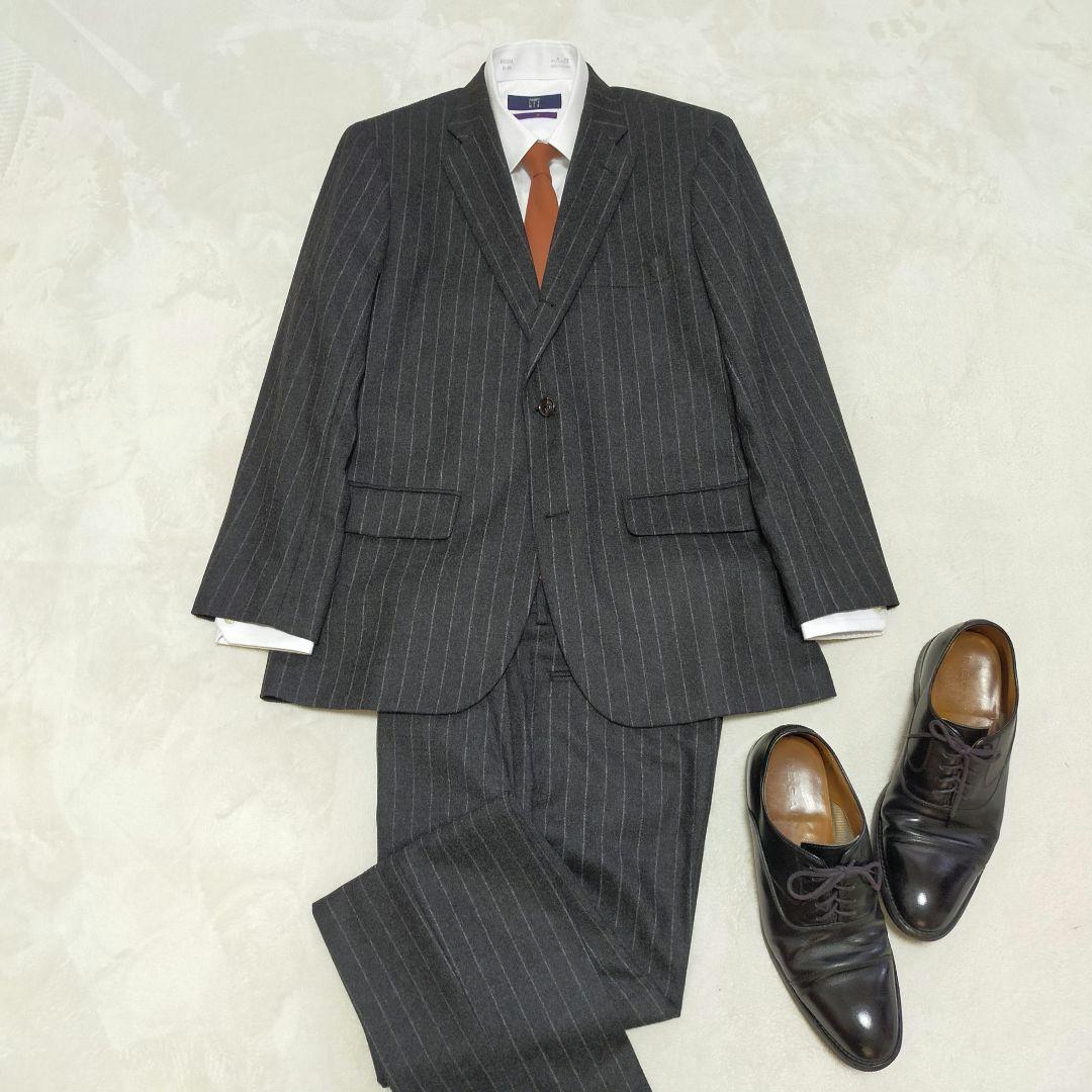 美品　USA製　J.PRESS YORK ST　フランネルウール　ビジネススーツ