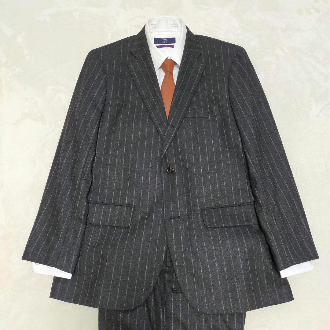 美品　USA製　J.PRESS YORK ST　フランネルウール　ビジネススーツ