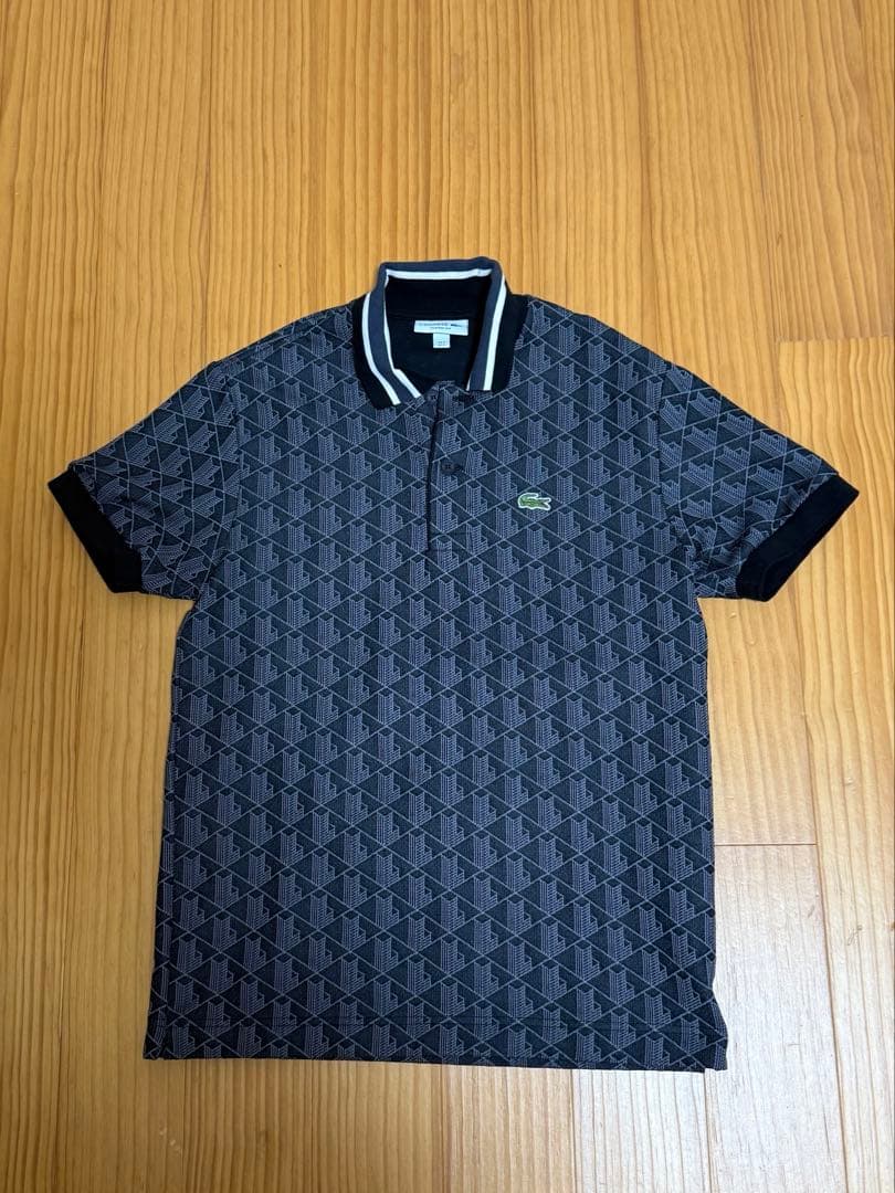 LACOSTEポロシャツ LACOSTE モノグラムジャカードポロシャツ