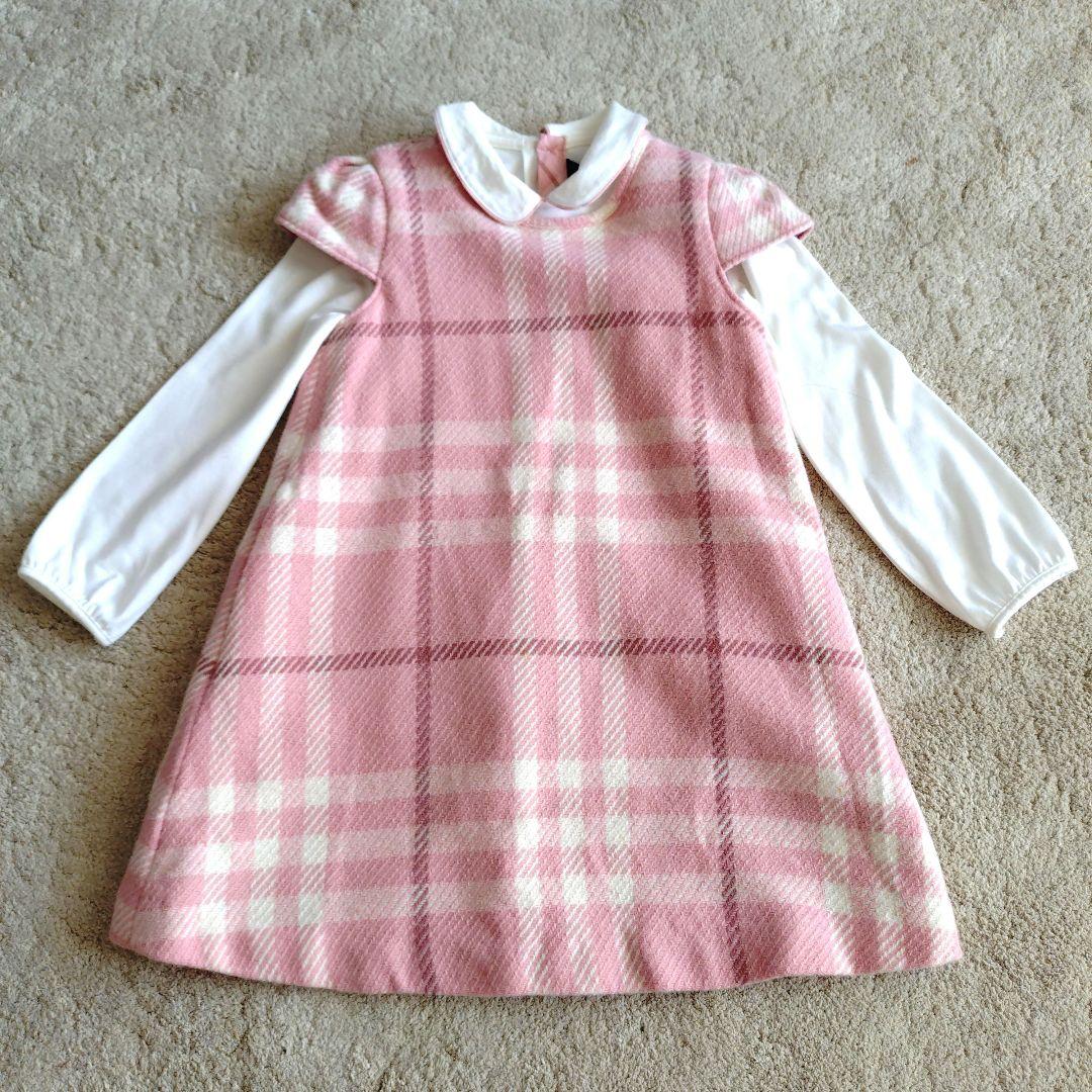 ☆BURBERRY LONDON☆　　ピンクワンピースセット アップ 120cm