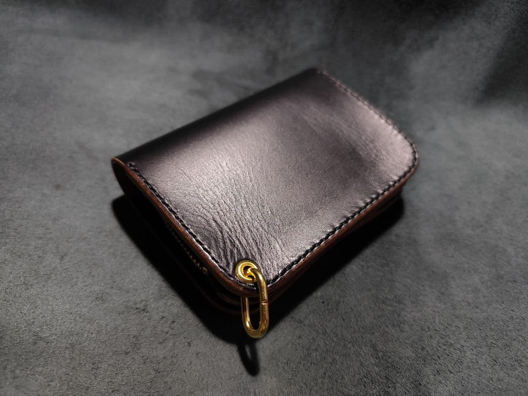 HORWEENクロムエクセル ショートトラッカーウォレット　ブラック　⑭