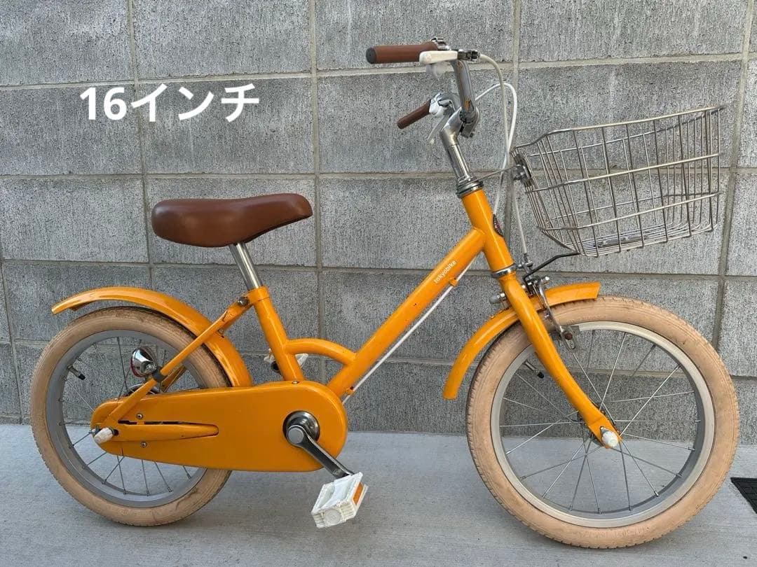 【都内引取】little tokyobike 18インチ・前カゴ・補助輪付き