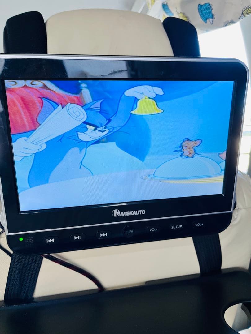 ヘッドレストモニター 2台セットシガーソケットに挿すだけ10.1インチ