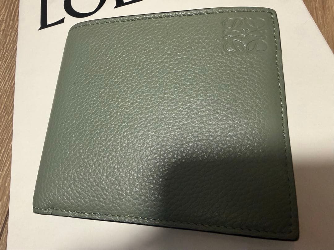 LOEWE ロエベ 二つ折り財布 バイフォールド カーキ