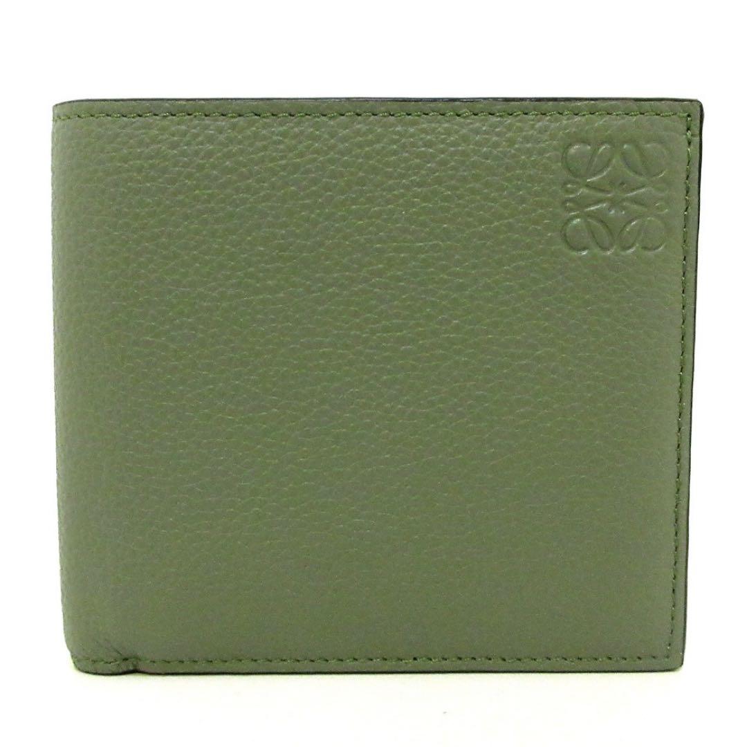 LOEWE ロエベ 二つ折り財布 バイフォールド カーキ