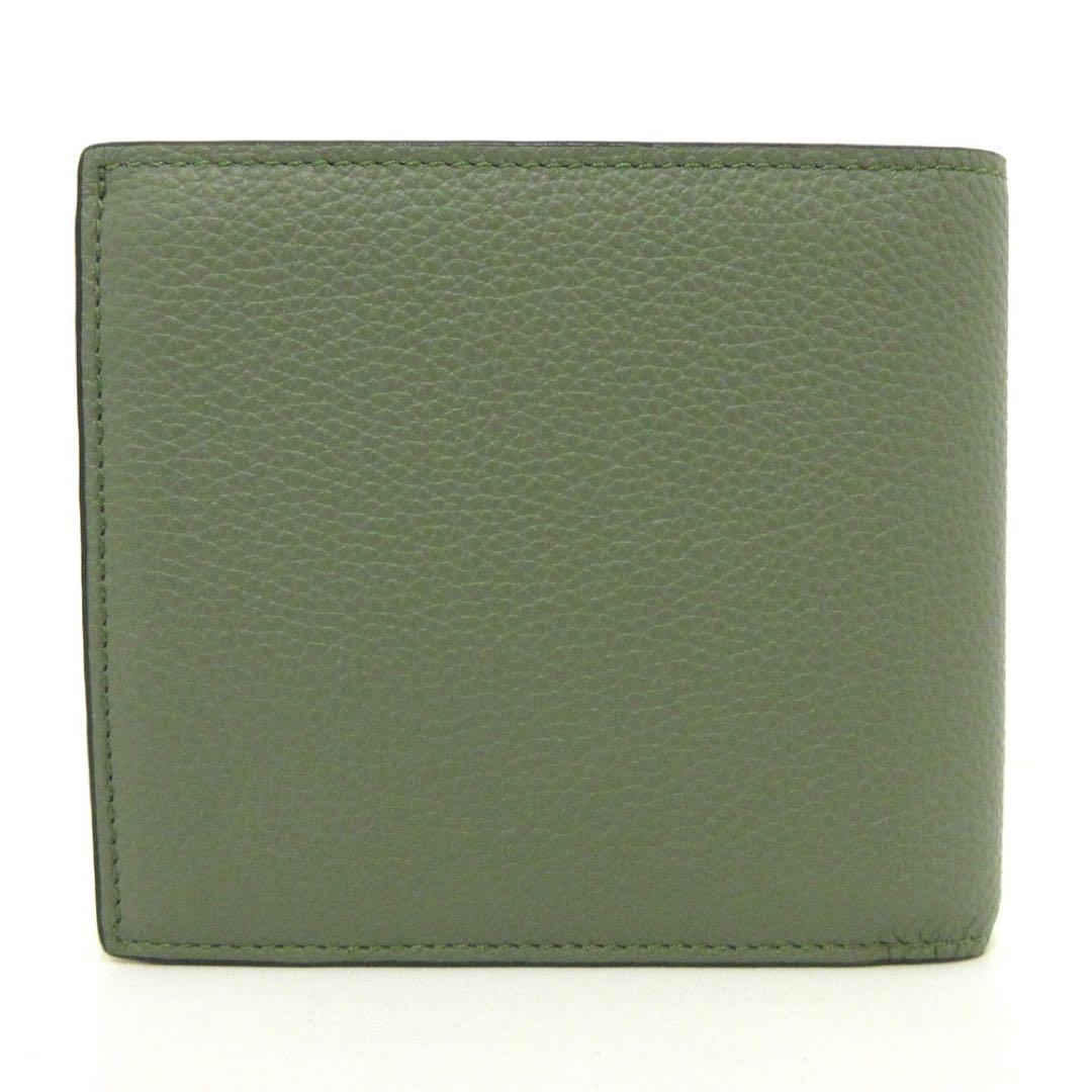 LOEWE ロエベ 二つ折り財布 バイフォールド カーキ