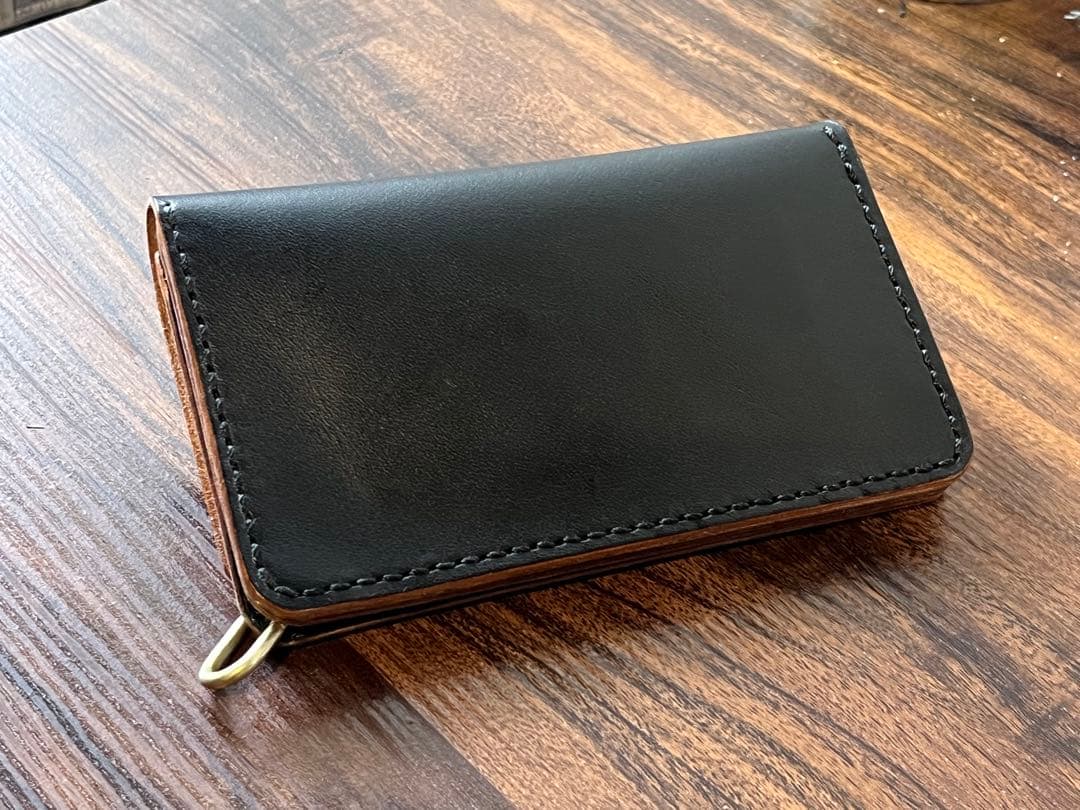 茶芯　トラッカーウォレット　栃木レザー 　001